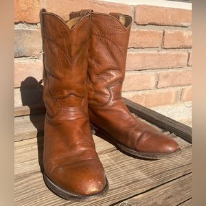Vintage Justin Roper Cowboy Boots 8.5D (Women’s 9.5-10) - USA Made Leather
